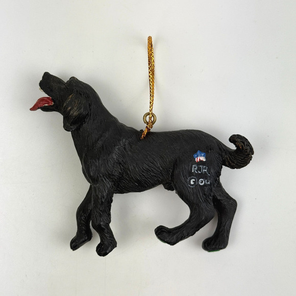 Rick Rowley Black Lab Dog Panting Ornament Made In USA Christmas Holiday - Picture 5 of 11